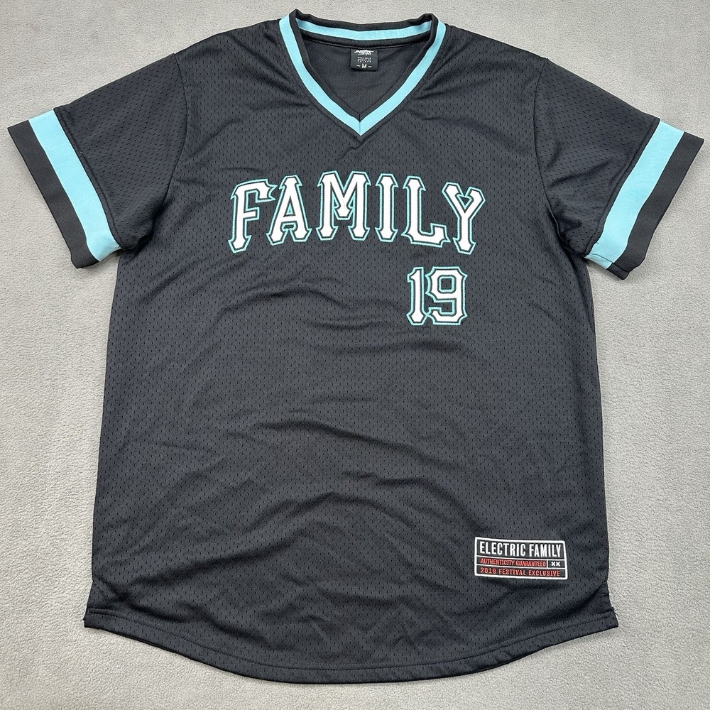 Electric Family Jersey Men's M 2019 Festival Exclusive Black‎ EDM Rave Music DJ